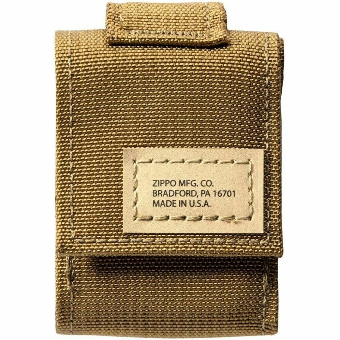 Чехол Zippo 48401 для широкой зажигалки, нейлон, с фиксатором на ремень, песочный