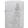 Zippo Devilish Ace 48658 — матовая сталь, гравировка