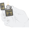 Зажигалка Zippo Iron Stone, матовый серый (48791)